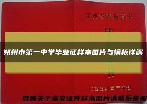 朔州市第一中学毕业证样本图片与模板详解缩略图