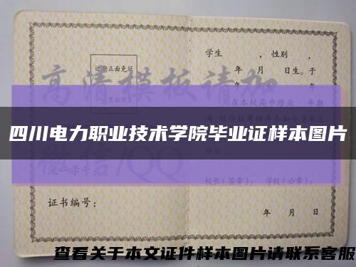 四川电力职业技术学院毕业证样本图片缩略图