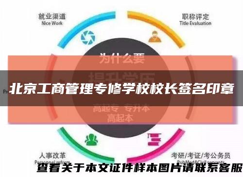 北京工商管理专修学校校长签名印章缩略图
