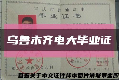 乌鲁木齐电大毕业证缩略图