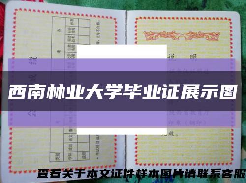 西南林业大学毕业证展示图缩略图