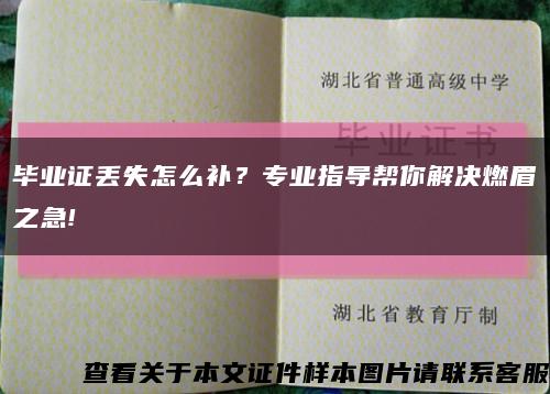 毕业证丢失怎么补？专业指导帮你解决燃眉之急!缩略图