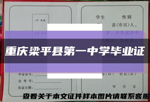 重庆梁平县第一中学毕业证缩略图