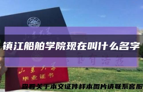 镇江船舶学院现在叫什么名字缩略图