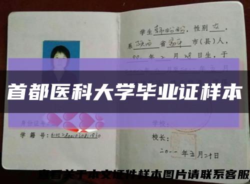 首都医科大学毕业证样本缩略图
