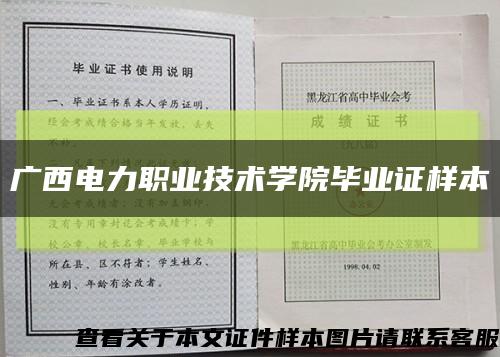 广西电力职业技术学院毕业证样本缩略图