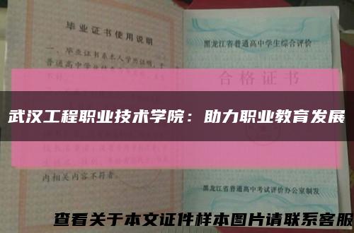 武汉工程职业技术学院：助力职业教育发展缩略图