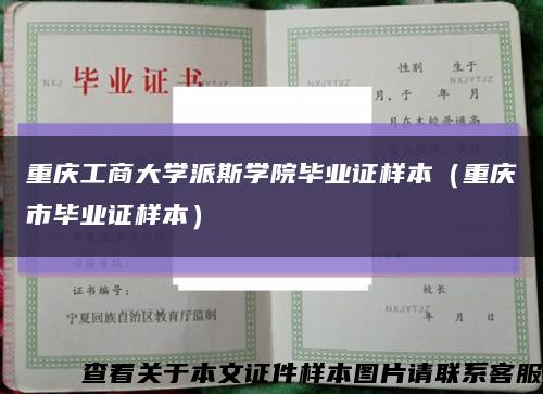 重庆工商大学派斯学院毕业证样本（重庆市毕业证样本）缩略图