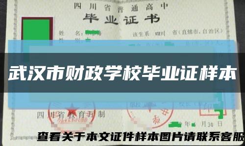 武汉市财政学校毕业证样本缩略图