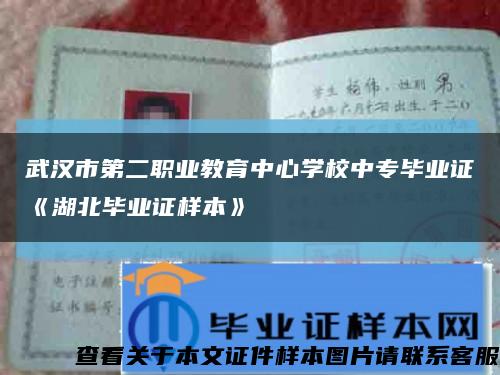 武汉市第二职业教育中心学校中专毕业证《湖北毕业证样本》缩略图