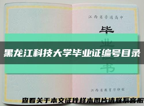 黑龙江科技大学毕业证编号目录缩略图