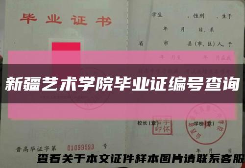 新疆艺术学院毕业证编号查询缩略图