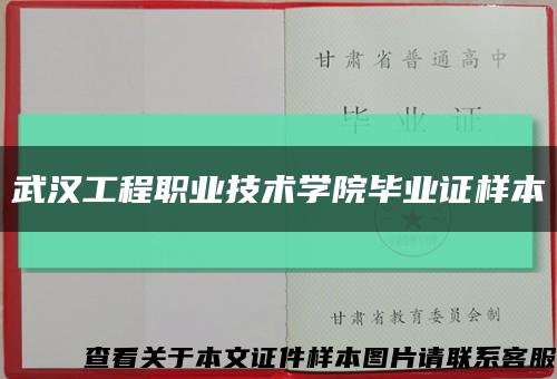 武汉工程职业技术学院毕业证样本缩略图