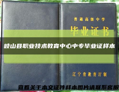 岐山县职业技术教育中心中专毕业证样本缩略图