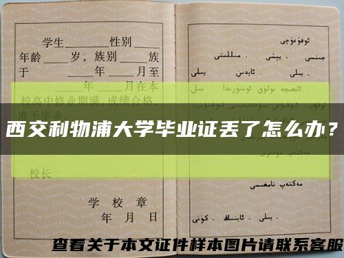 西交利物浦大学毕业证丢了怎么办？缩略图