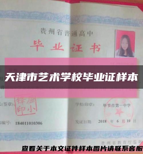 天津市艺术学校毕业证样本缩略图