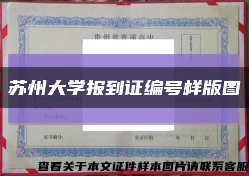 苏州大学报到证编号样版图缩略图