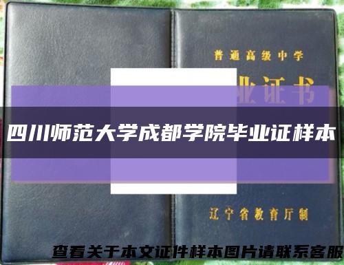 四川师范大学成都学院毕业证样本缩略图