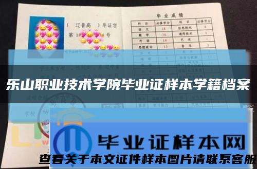 乐山职业技术学院毕业证样本学籍档案缩略图