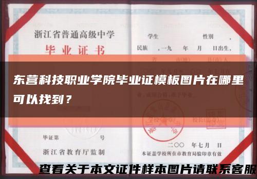东营科技职业学院毕业证模板图片在哪里可以找到？缩略图