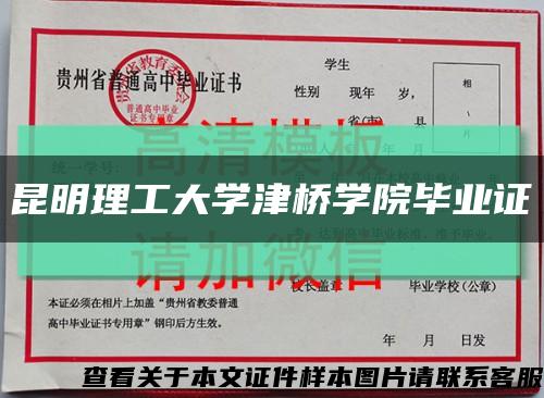 昆明理工大学津桥学院毕业证缩略图
