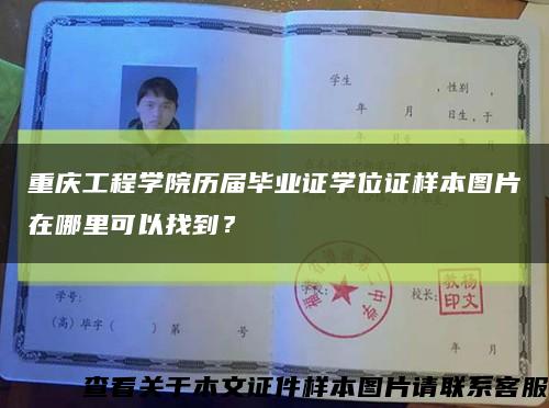 重庆工程学院历届毕业证学位证样本图片在哪里可以找到？缩略图