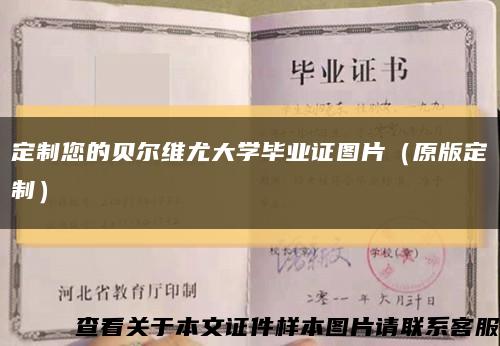 定制您的贝尔维尤大学毕业证图片（原版定制）缩略图