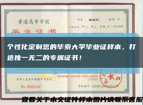 个性化定制您的毕索大学毕业证样本，打造独一无二的专属证书！缩略图