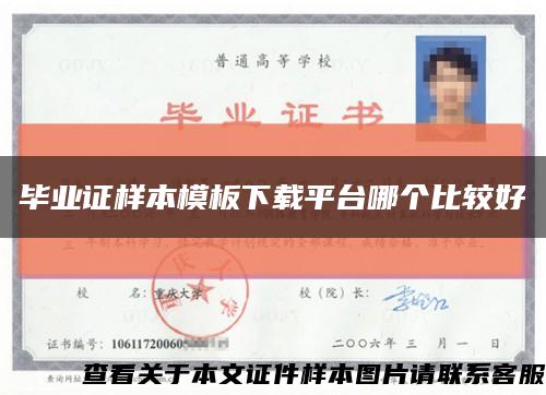 毕业证样本模板下载平台哪个比较好缩略图