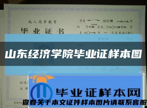 山东经济学院毕业证样本图缩略图