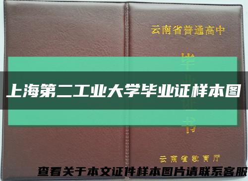 上海第二工业大学毕业证样本图缩略图