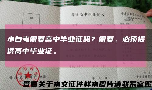 小自考需要高中毕业证吗？需要，必须提供高中毕业证。缩略图