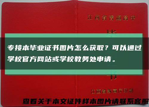 专接本毕业证书图片怎么获取？可以通过学校官方网站或学校教务处申请。缩略图