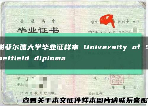 谢菲尔德大学毕业证样本 University of Sheffield diploma缩略图