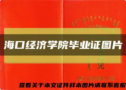 海口经济学院毕业证图片缩略图