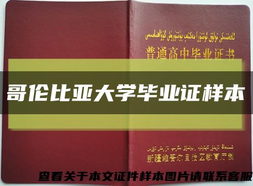 哥伦比亚大学毕业证样本缩略图
