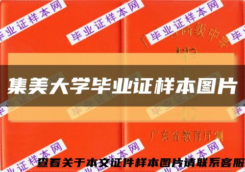 集美大学毕业证样本图片缩略图