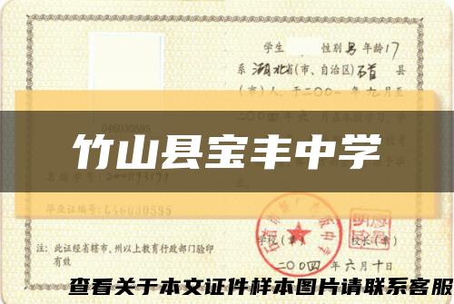 竹山县宝丰中学缩略图
