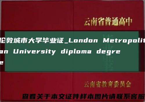 伦敦城市大学毕业证_London Metropolitan University diploma degree缩略图