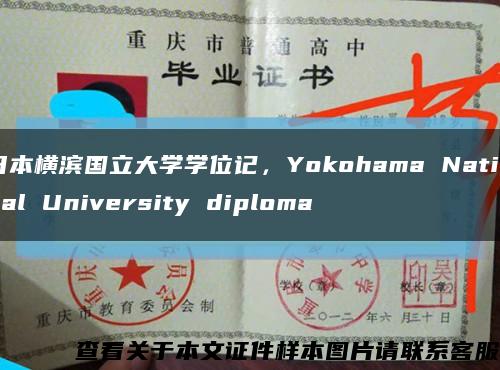 日本横滨国立大学学位记，Yokohama National University diploma缩略图