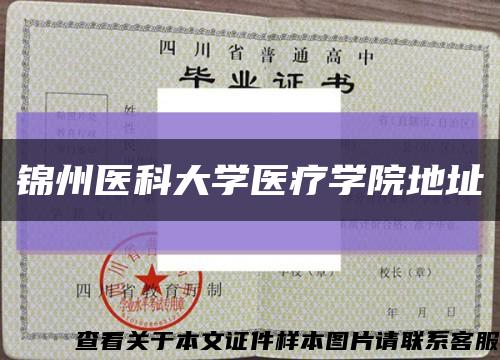 锦州医科大学医疗学院地址缩略图