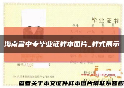 海南省中专毕业证样本图片_样式展示缩略图