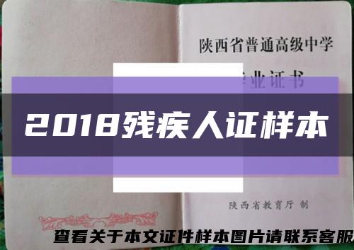 2018残疾人证样本缩略图