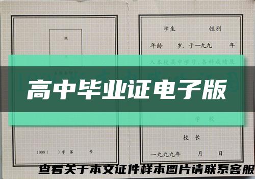 高中毕业证电子版缩略图