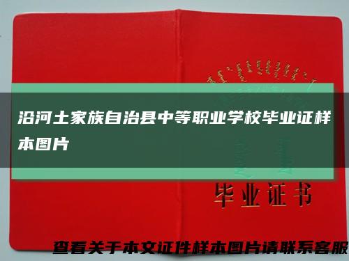 沿河土家族自治县中等职业学校毕业证样本图片缩略图