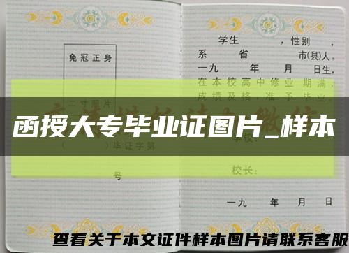 函授大专毕业证图片_样本缩略图