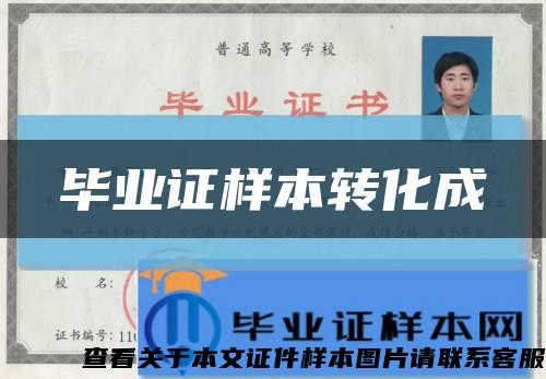 毕业证样本转化成缩略图