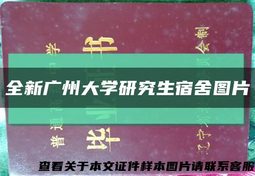 全新广州大学研究生宿舍图片缩略图