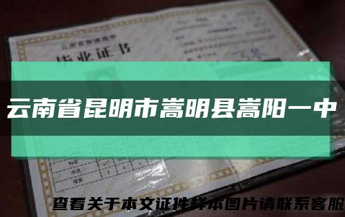 云南省昆明市嵩明县嵩阳一中缩略图